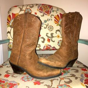 Ariat genuine leather cowgirl boots